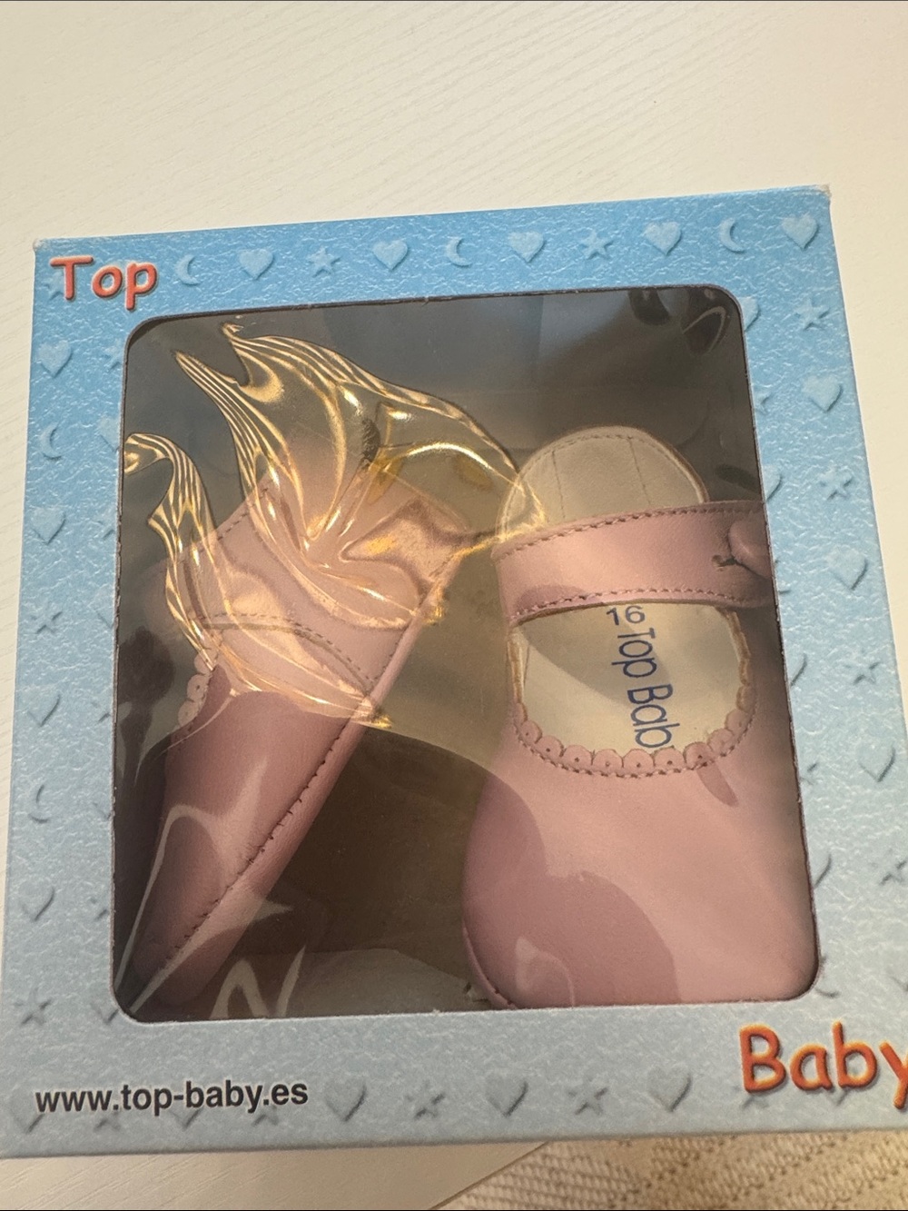 Classic Baby Mary Jane Shoes in Pale Pink - Comfortable Button Strap - Picture 4 of 5
